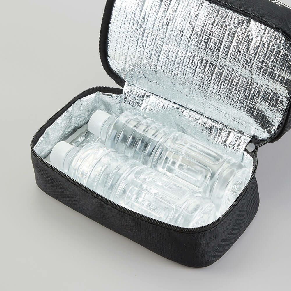 ルコック Le coq sportif　メンズ 保冷機能付き 二層式 カートポーチ LG5STT40M BK ブラック　2025年モデル ブラック