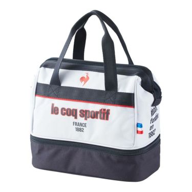 ルコック Le coq sportif　メンズ 保冷機能付き 二層式 カートポーチ LG5STT40M WH ホワイト　2025年モデル ホワイト