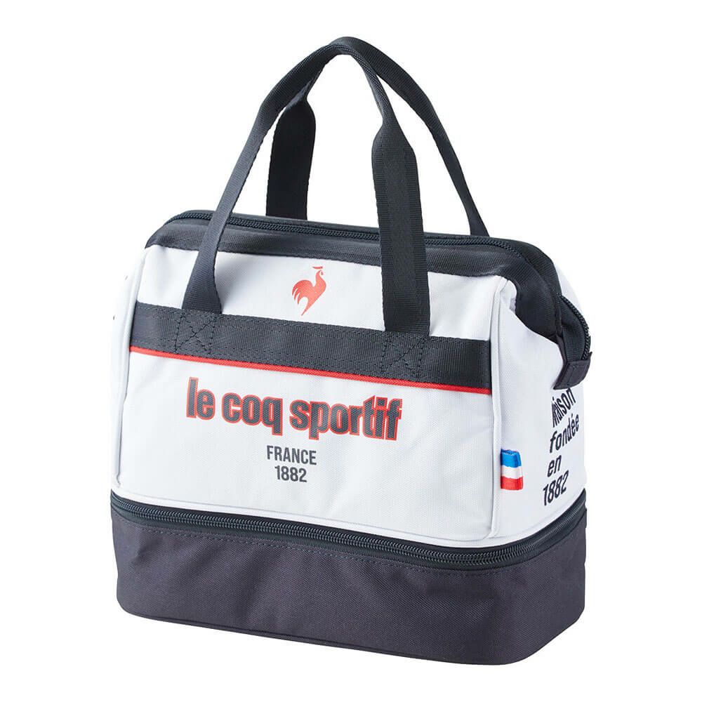 ルコック Le coq sportif　メンズ 保冷機能付き 二層式 カートポーチ LG5STT40M WH ホワイト　2025年モデル ホワイト