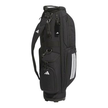 アディダス adidas　メンズ スリーストライプス コーデュラ キャディバッグ KVH34 JE7152 ブラック　2025年モデル ブラック