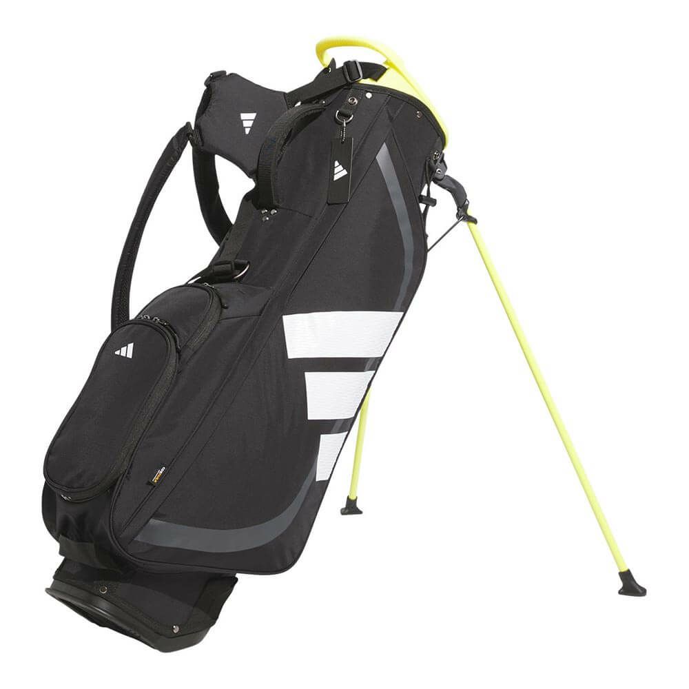 アディダス adidas　メンズ アディゼロ 軽量 コンパクト スタンドキャディバッグ KVH36 JH3723 ブラック/ピュアサルファ　2025年モデル ブラック/ピュアサルファ
