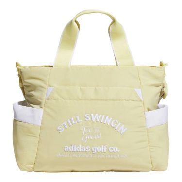 アディダス adidas　レディース 保冷ポケット付き グラフィック ラウンドバッグ KTI99 JG3916 パウダーイエロー　2025年モデル パウダーイエロー