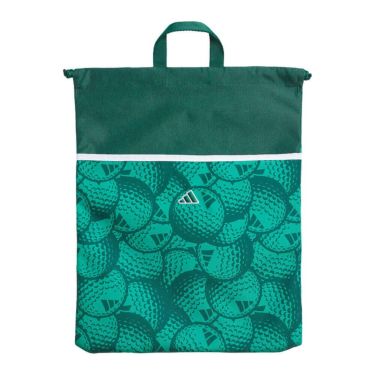アディダス adidas　ゴルフボールグラフィック シューズケース RF038 JY0857 カレッジグリーン　2025年モデル カレッジグリーン
