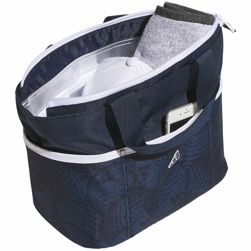 アディダス adidas　ゴルフボールグラフィック ラウンドトートバック KS857 JY0854 カレッジネイビー　2025年モデル 詳細4