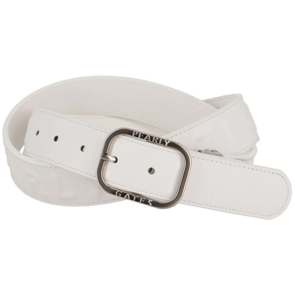 パーリーゲイツ PEARLY GATES　メンズ SWITCH ON レザーベルト 053-5182301 030 ホワイト　2025年モデル 詳細1