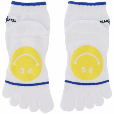 パーリーゲイツ PEARLY GATES　メンズ 5本指 ショートソックス 053-5186203 030 ホワイト　2025年モデル 詳細2