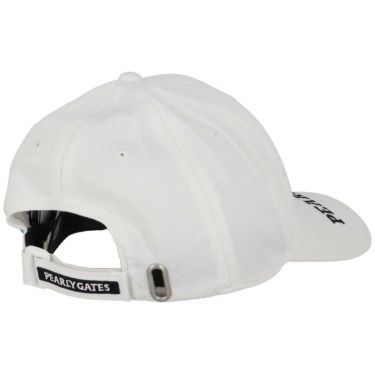 パーリーゲイツ PEARLY GATES　リサイクルツイル BASIC キャップ 053-5187201 030 ホワイト　2025年モデル 詳細2