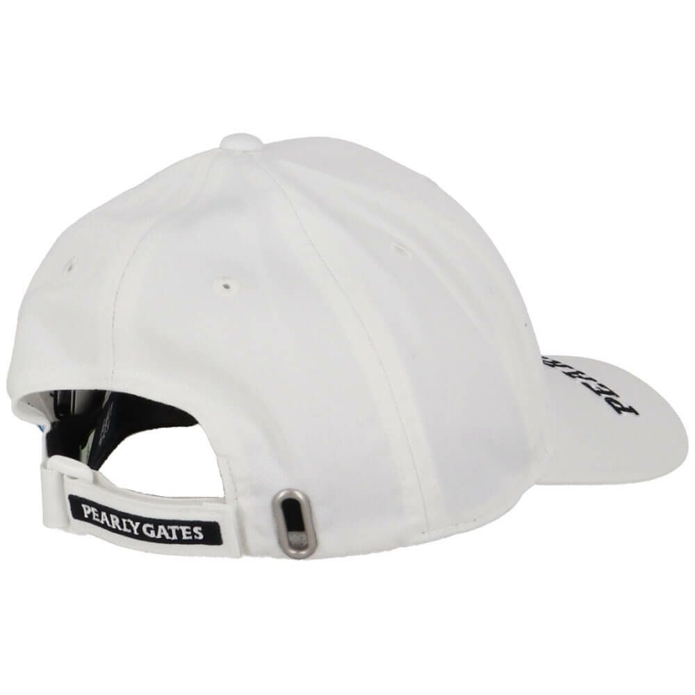 パーリーゲイツ PEARLY GATES　リサイクルツイル BASIC キャップ 053-5187201 030 ホワイト　2025年モデル 詳細2