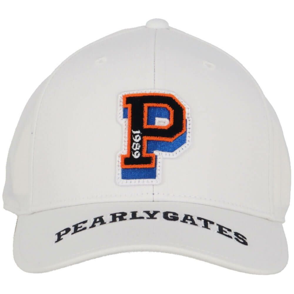 パーリーゲイツ PEARLY GATES　リサイクルツイル BASIC キャップ 053-5187201 030 ホワイト　2025年モデル 詳細3