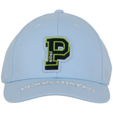 パーリーゲイツ PEARLY GATES　リサイクルツイル BASIC キャップ 053-5187201 110 アイスブルー　2025年モデル 詳細3