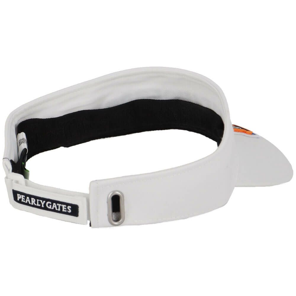 パーリーゲイツ PEARLY GATES　リサイクルツイル BASIC バイザー 053-5187202 030 ホワイト　2025年モデル 詳細2
