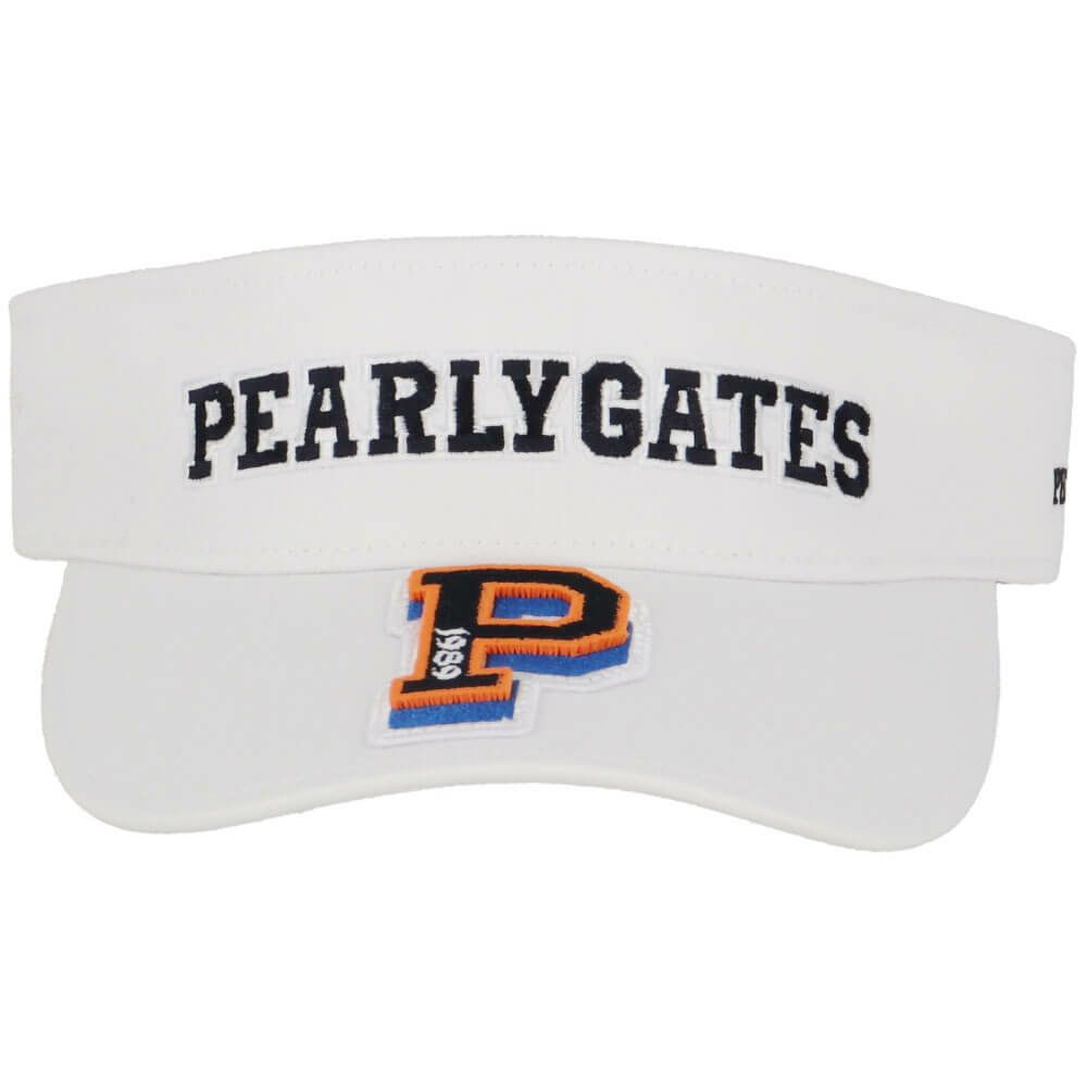 パーリーゲイツ PEARLY GATES　リサイクルツイル BASIC バイザー 053-5187202 030 ホワイト　2025年モデル 詳細3