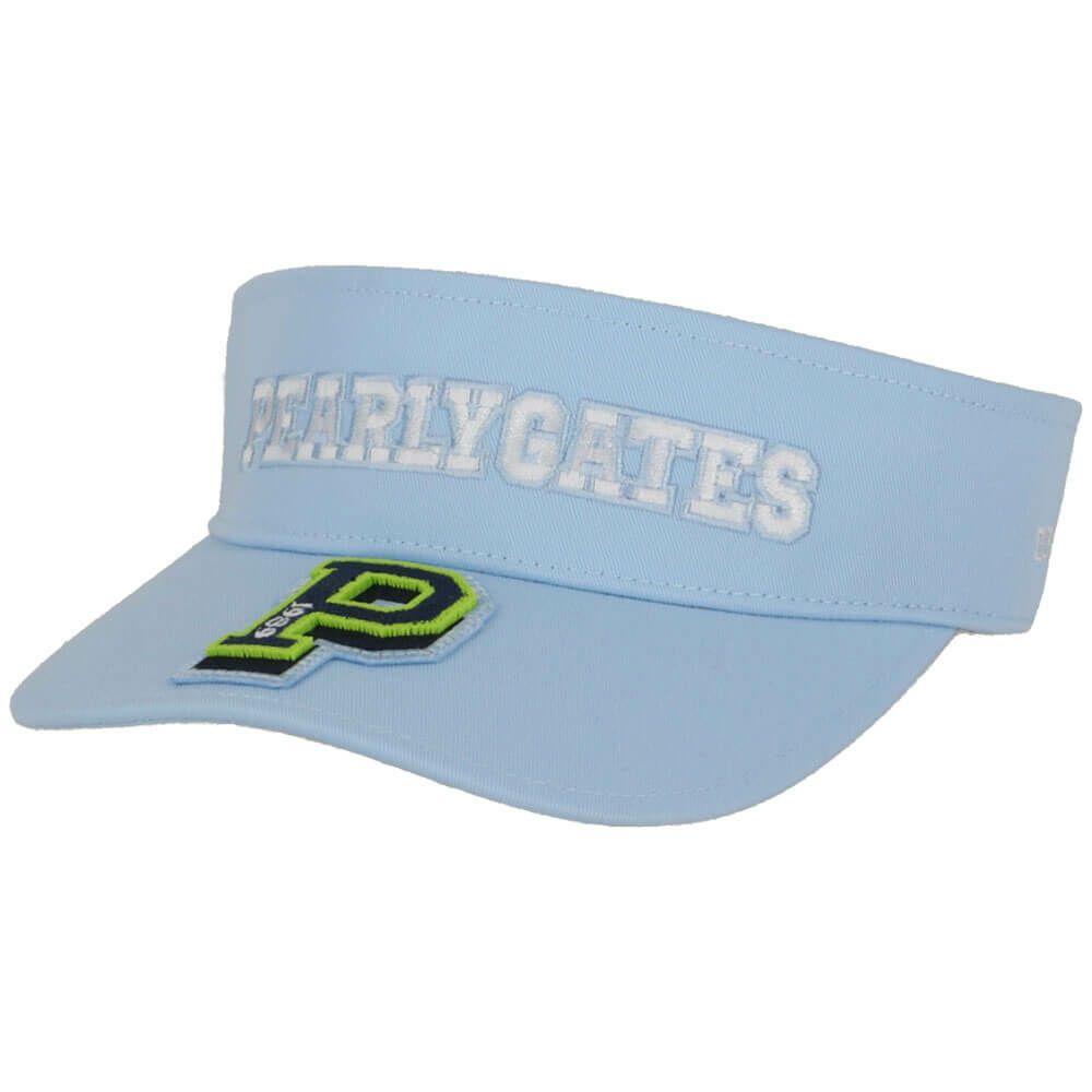 パーリーゲイツ PEARLY GATES　リサイクルツイル BASIC バイザー 053-5187202 110 アイスブルー　2025年モデル