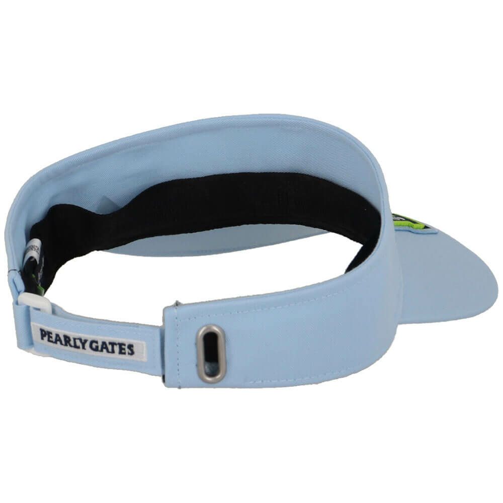 パーリーゲイツ PEARLY GATES　リサイクルツイル BASIC バイザー 053-5187202 110 アイスブルー　2025年モデル 詳細2