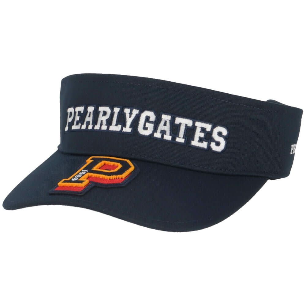 パーリーゲイツ PEARLY GATES　リサイクルツイル BASIC バイザー 053-5187202 120 ネイビー　2025年モデル