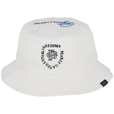 パーリーゲイツ PEARLY GATES　ポリエステルツイル BASIC ハット 053-5187203 030 ホワイト　2025年モデル