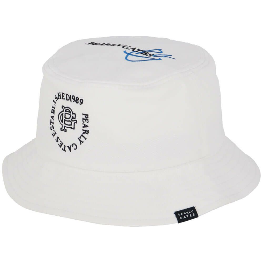 パーリーゲイツ PEARLY GATES　ポリエステルツイル BASIC ハット 053-5187203 030 ホワイト　2025年モデル 詳細2