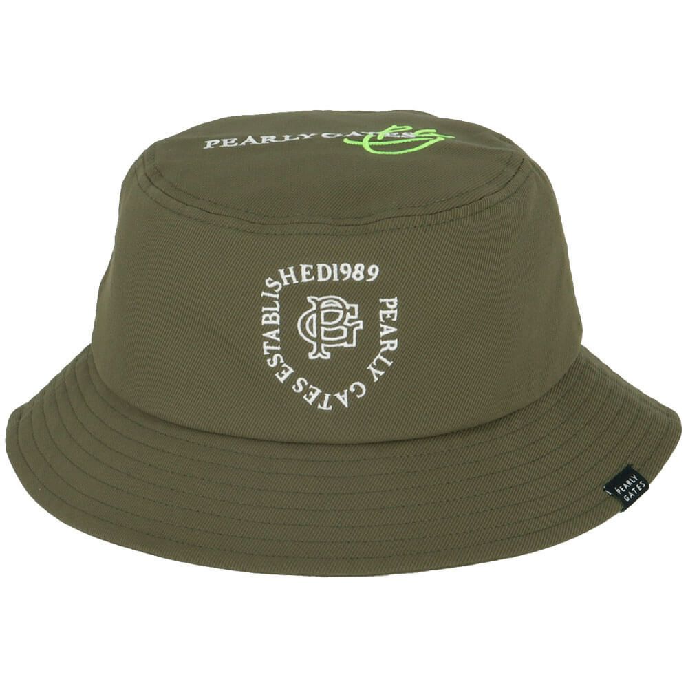 パーリーゲイツ PEARLY GATES　ポリエステルツイル BASIC ハット 053-5187203 180 カーキ　2025年モデル