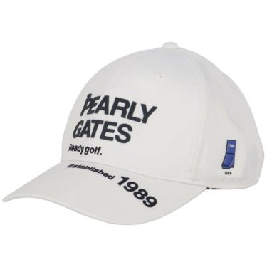 パーリーゲイツ PEARLY GATES　SWITCH ON リサイクル ツイル キャップ 053-5187301 030 ホワイト　2025年モデル