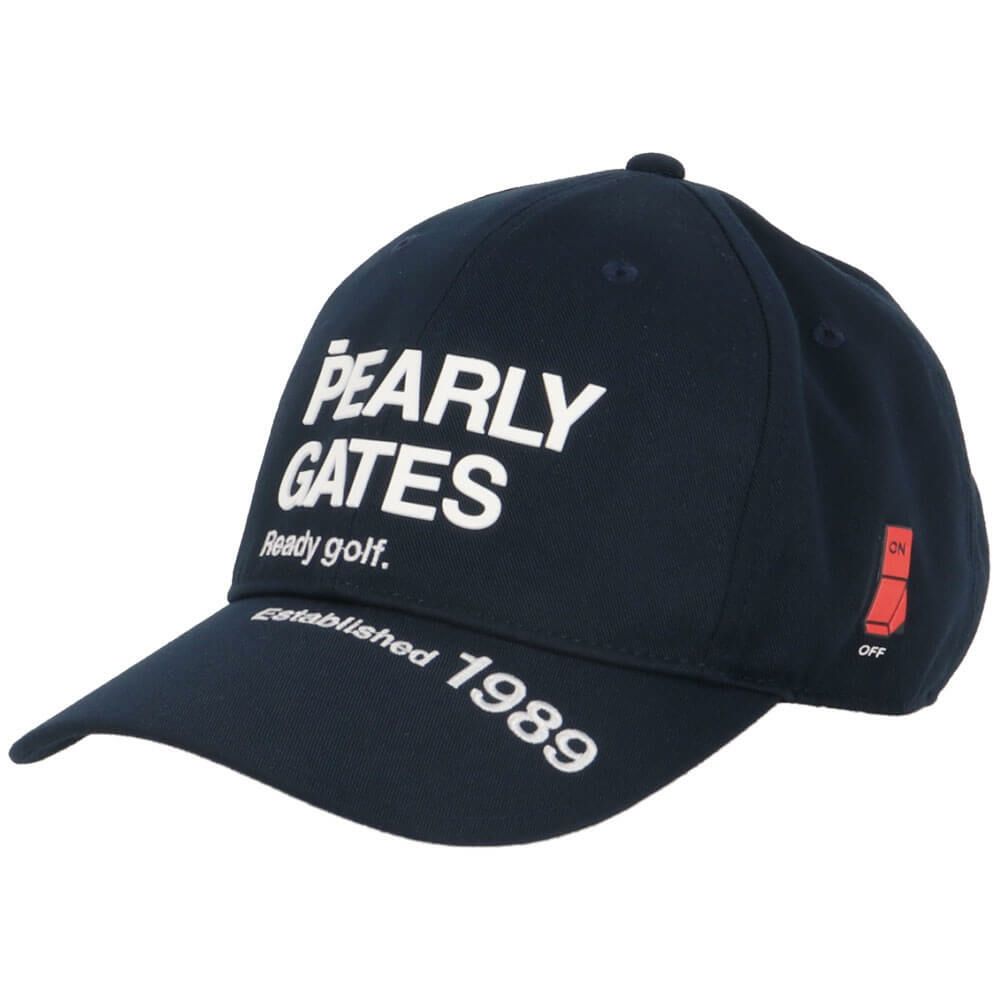 パーリーゲイツ PEARLY GATES　SWITCH ON リサイクル ツイル キャップ 053-5187301 120 ネイビー　2025年モデル