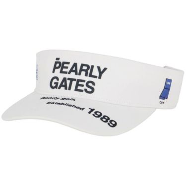 パーリーゲイツ PEARLY GATES　SWITCH ON リサイクル ツイル バイザー 053-5187302 030 ホワイト　2025年モデル