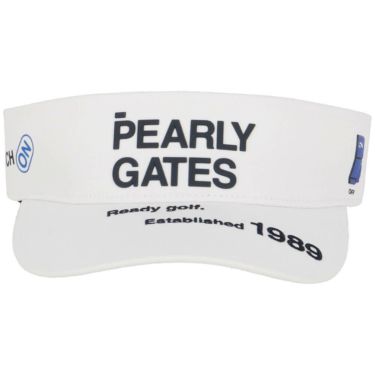 パーリーゲイツ PEARLY GATES　SWITCH ON リサイクル ツイル バイザー 053-5187302 030 ホワイト　2025年モデル 詳細4