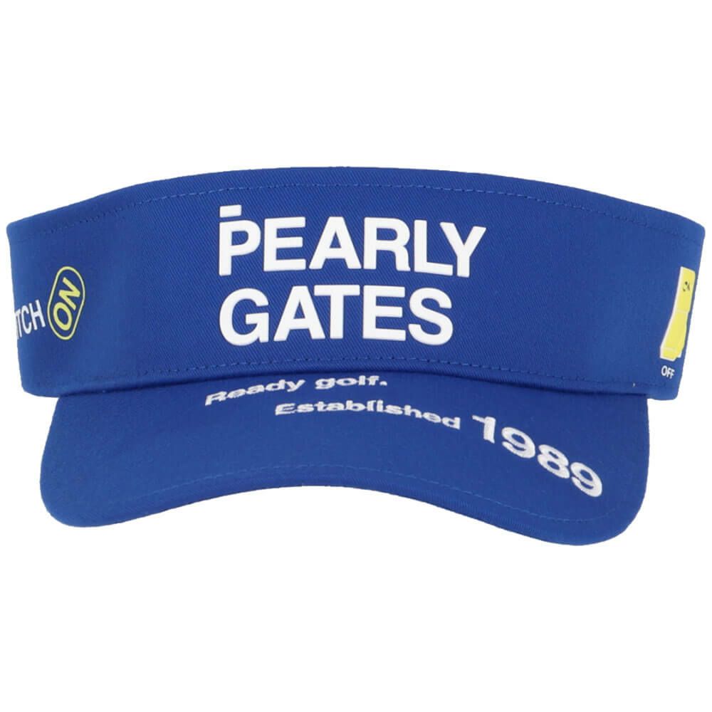 パーリーゲイツ PEARLY GATES　SWITCH ON リサイクル ツイル バイザー 053-5187302 110 ブルー　2025年モデル 詳細4