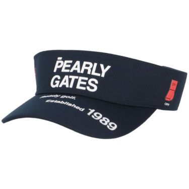 パーリーゲイツ PEARLY GATES　SWITCH ON リサイクル ツイル バイザー 053-5187302 120 ネイビー　2025年モデル