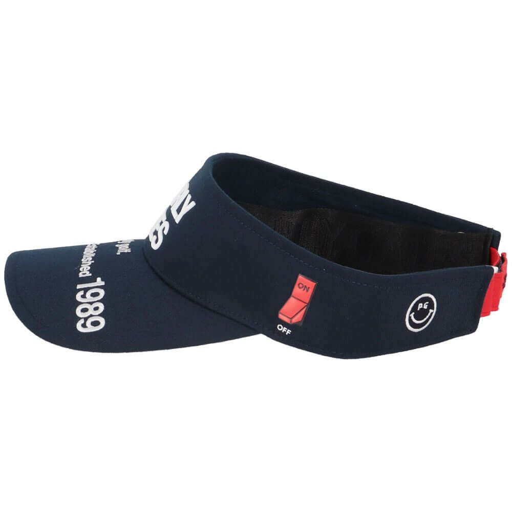 パーリーゲイツ PEARLY GATES　SWITCH ON リサイクル ツイル バイザー 053-5187302 120 ネイビー　2025年モデル 詳細3