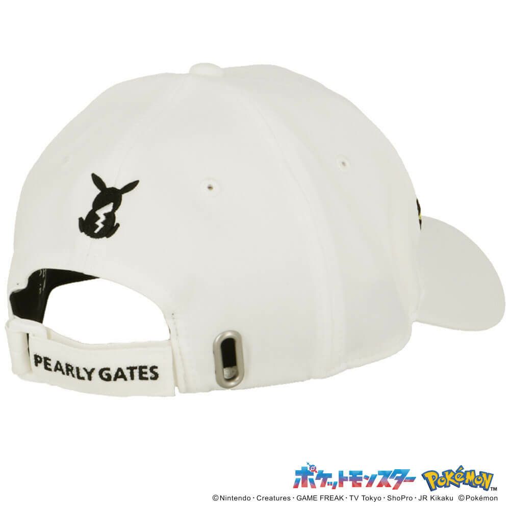 パーリーゲイツ PEARLY GATES　ポケモン ピカチュウ キャップ 053-5187331 030 ホワイト　2025年モデル 詳細2