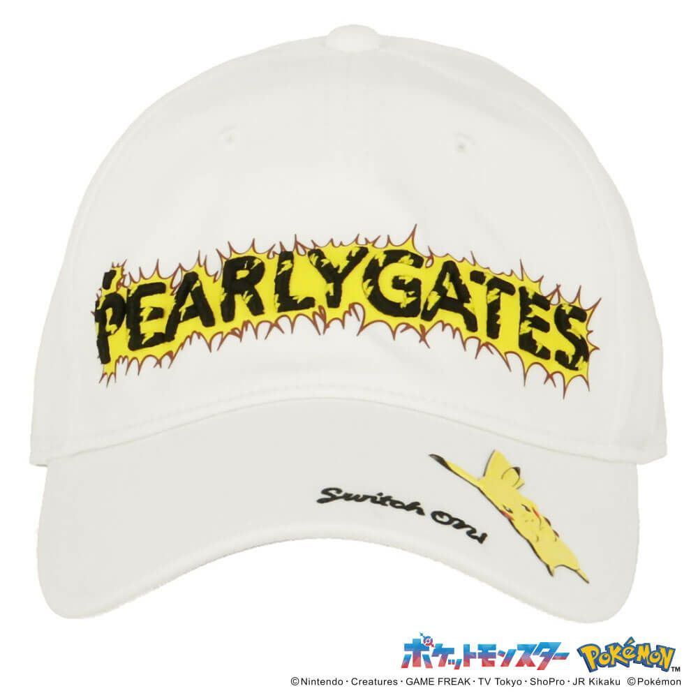 パーリーゲイツ PEARLY GATES　ポケモン ピカチュウ キャップ 053-5187331 030 ホワイト　2025年モデル 詳細3
