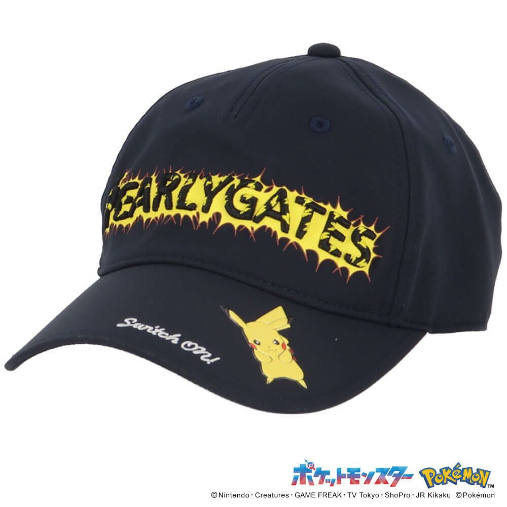 パーリーゲイツ PEARLY GATES　ポケモン ピカチュウ キャップ 053-5187331 120 ネイビー　2025年モデル ネイビー