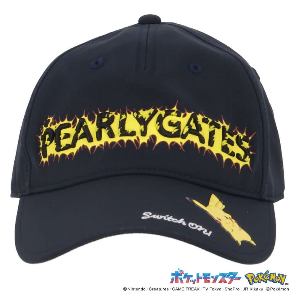 パーリーゲイツ PEARLY GATES　ポケモン ピカチュウ キャップ 053-5187331 120 ネイビー　2025年モデル 詳細3