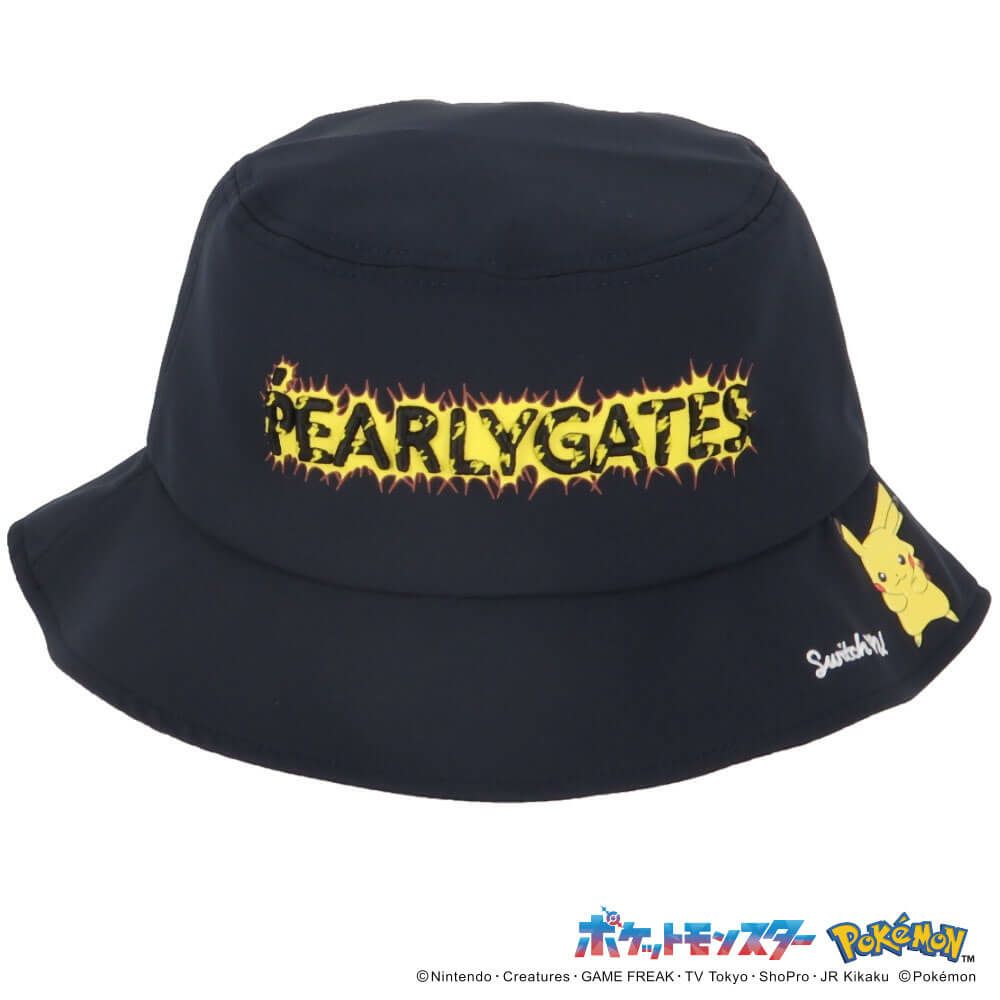 パーリーゲイツ PEARLY GATES　ポケモン ピカチュウ ハット 053-5187332 120 ネイビー　2025年モデル ネイビー