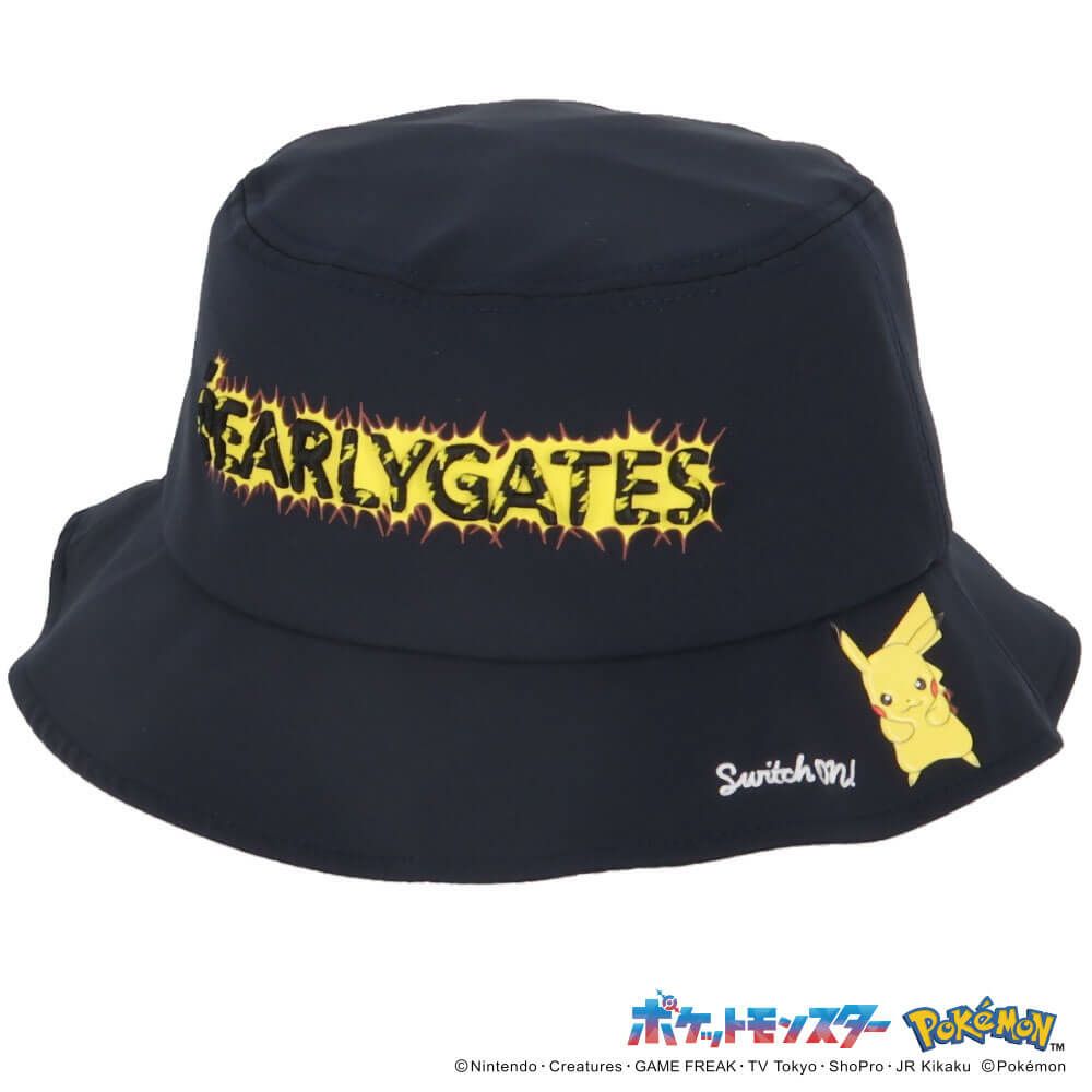パーリーゲイツ PEARLY GATES　ポケモン ピカチュウ ハット 053-5187332 120 ネイビー　2025年モデル 詳細2