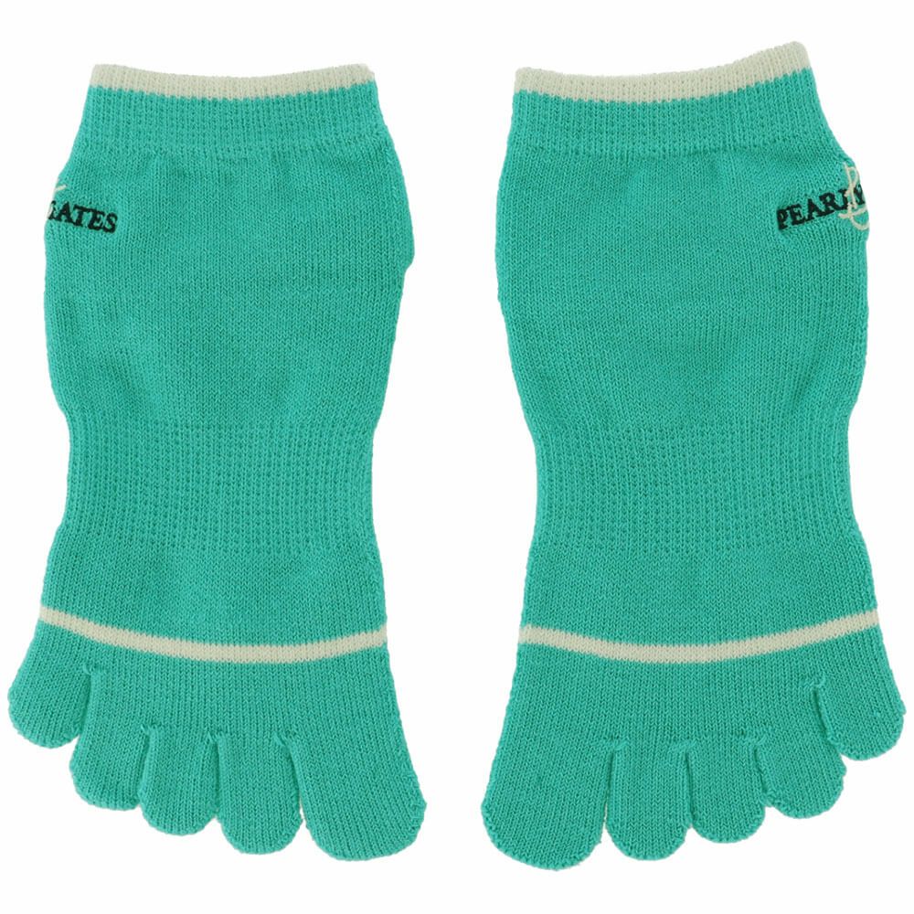 パーリーゲイツ PEARLY GATES　レディース 5本指 ショートソックス 053-5186204 140 ミントグリーン　2025年モデル