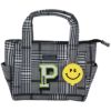 パーリーゲイツ PEARLY GATES　PG SMILEチャーム付き チェック柄 カートバッグ 053-5181203 031 ホワイト　2025年モデル