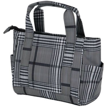 パーリーゲイツ PEARLY GATES　PG SMILEチャーム付き チェック柄 カートバッグ 053-5181203 031 ホワイト　2025年モデル 詳細3