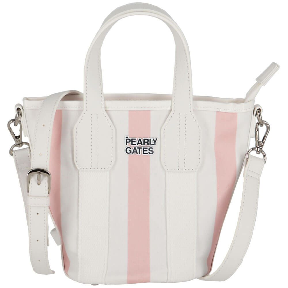 パーリーゲイツ PEARLY GATES　ストライプ カートバッグ 053-5181301 091 ピンク　2025年モデル