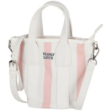 パーリーゲイツ PEARLY GATES　ストライプ カートバッグ 053-5181301 091 ピンク　2025年モデル 詳細2