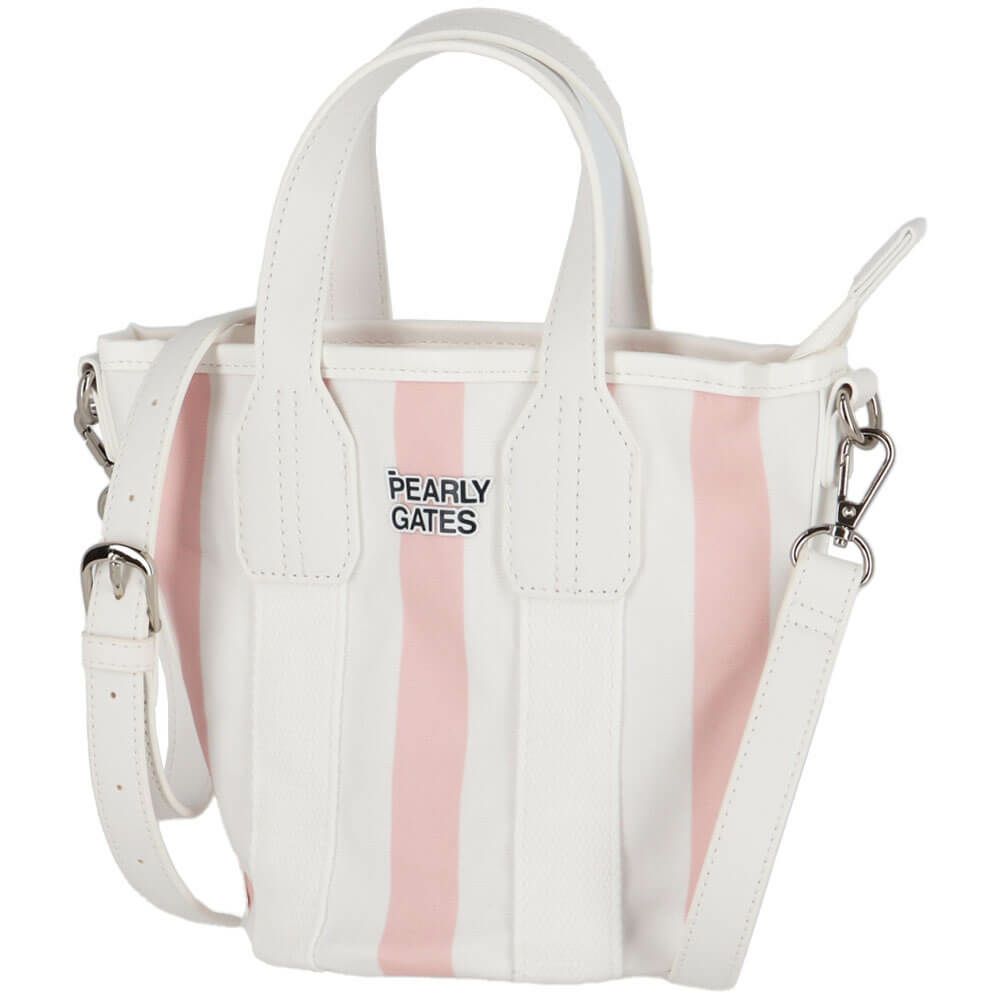 パーリーゲイツ PEARLY GATES　ストライプ カートバッグ 053-5181301 091 ピンク　2025年モデル 詳細2