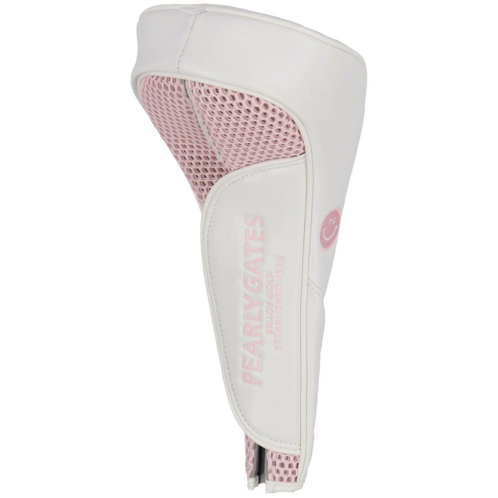 パーリーゲイツ PEARLY GATES　LIMITED02 合皮 ドライバー用 ヘッドカバー 053-5984200 031 ホワイト×ベビーピンク　2025年モデル 詳細3