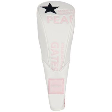 パーリーゲイツ PEARLY GATES　LIMITED02 合皮 フェアウェイウッド用 ヘッドカバー 053-5984201 031 ホワイト×ベビーピンク　2025年モデル