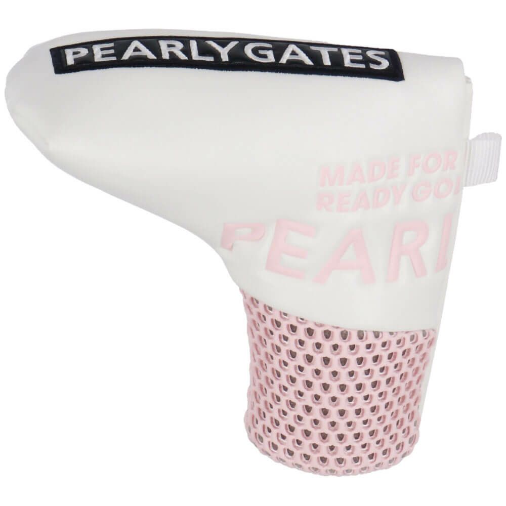 パーリーゲイツ PEARLY GATES　LIMITED02 合皮 PIN型用 パターカバー 053-5984203 031 ホワイト×ベビーピンク　2025年モデル