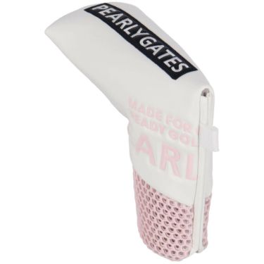 パーリーゲイツ PEARLY GATES　LIMITED02 合皮 PIN型用 パターカバー 053-5984203 031 ホワイト×ベビーピンク　2025年モデル 詳細2