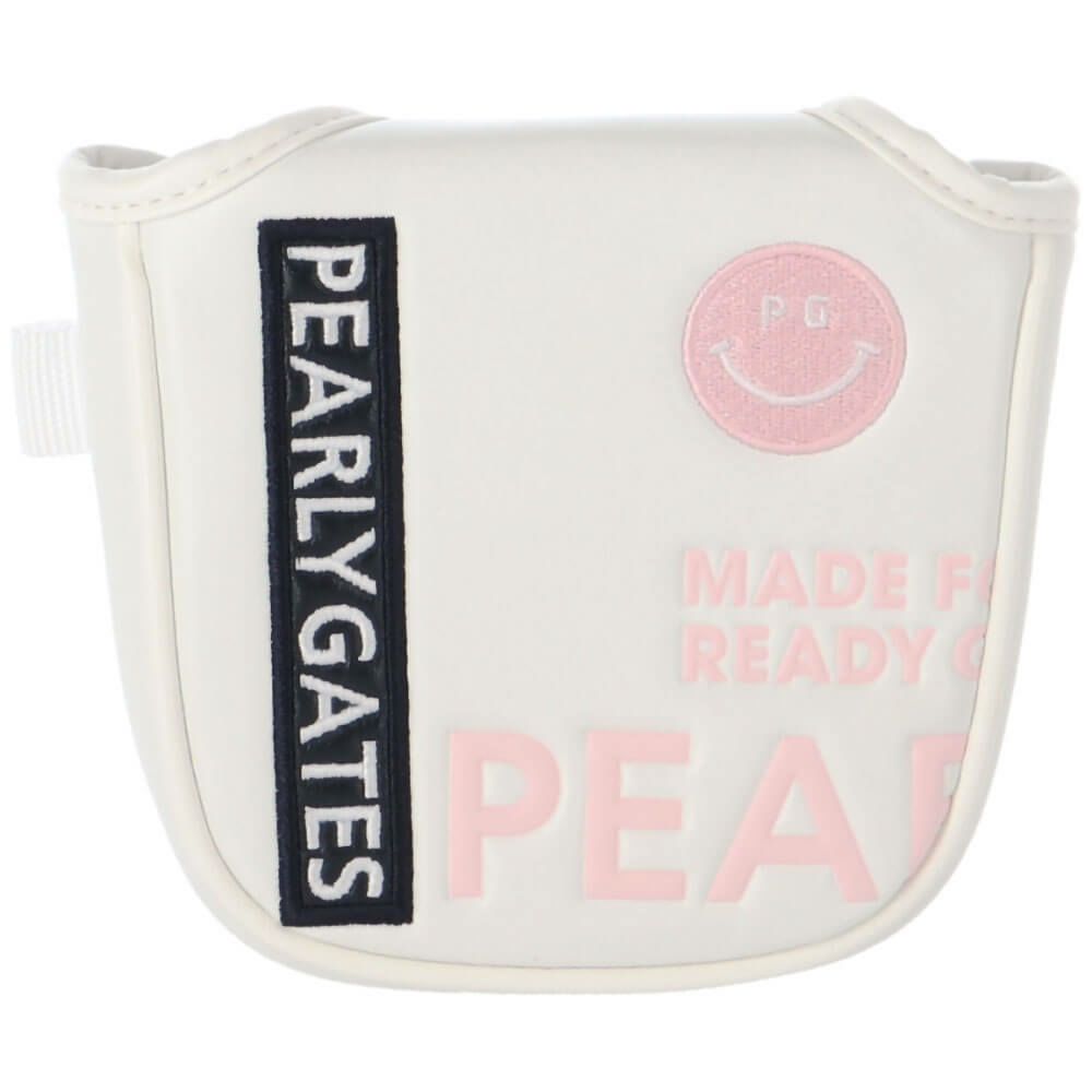 パーリーゲイツ PEARLY GATES　LIMITED02 合皮 マレット型用 パターカバー 053-5984204 031 ホワイト×ベビーピンク　2025年モデル