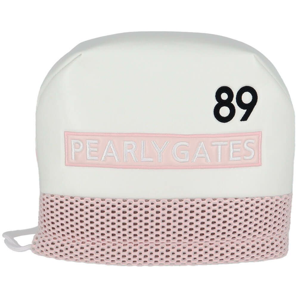パーリーゲイツ PEARLY GATES　LIMITED02 合皮 アイアン型用 ヘッドカバー 053-5984205 031 ホワイト×ベビーピンク　2025年モデル 詳細2