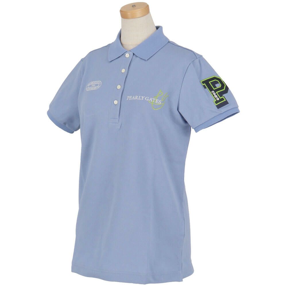 パーリーゲイツ PEARLY GATES　レディース 鹿の子 ロゴデザイン 半袖 ポロシャツ 055-5160202　2025年モデル 詳細7