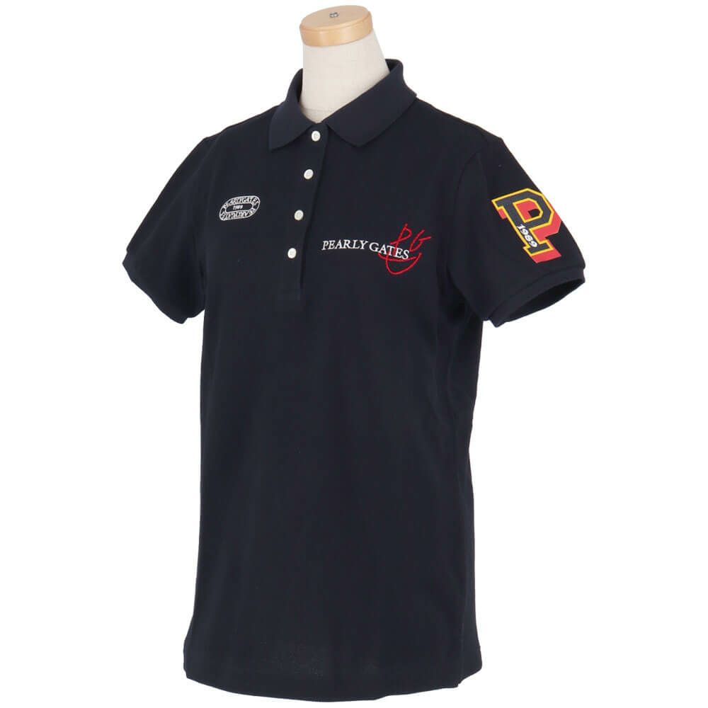 パーリーゲイツ PEARLY GATES　レディース 鹿の子 ロゴデザイン 半袖 ポロシャツ 055-5160202　2025年モデル 詳細10
