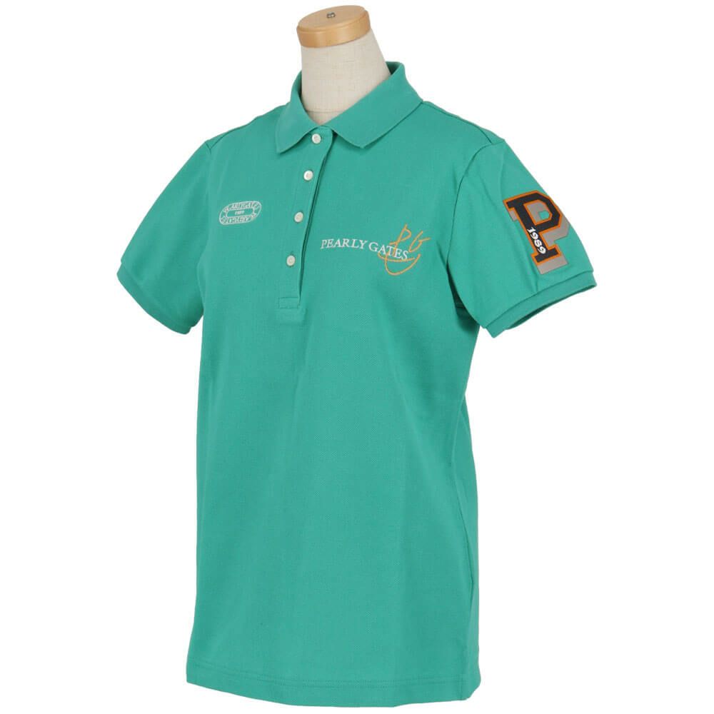 パーリーゲイツ PEARLY GATES　レディース 鹿の子 ロゴデザイン 半袖 ポロシャツ 055-5160202　2025年モデル 詳細13
